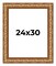 24x30 Modern Shadow Box 1" Depth Picture Frame with UV-Resistant Acrylic & Acid Free Backing, Available in 4 Finishes - Black, Brown, Gold, White